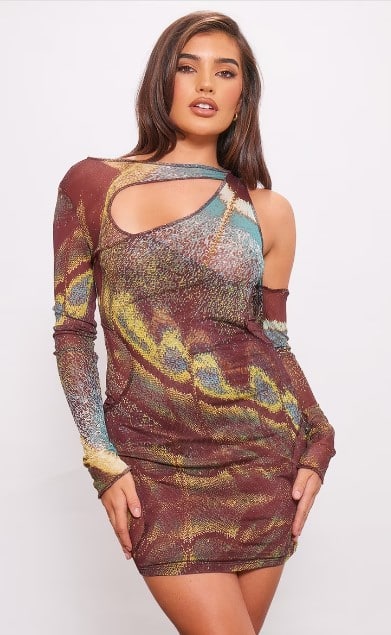 Artistic abstract metallic prints