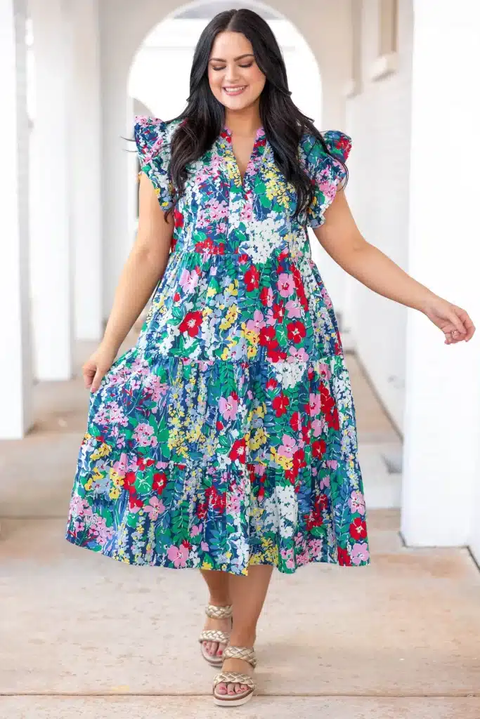 Floral midi dress 