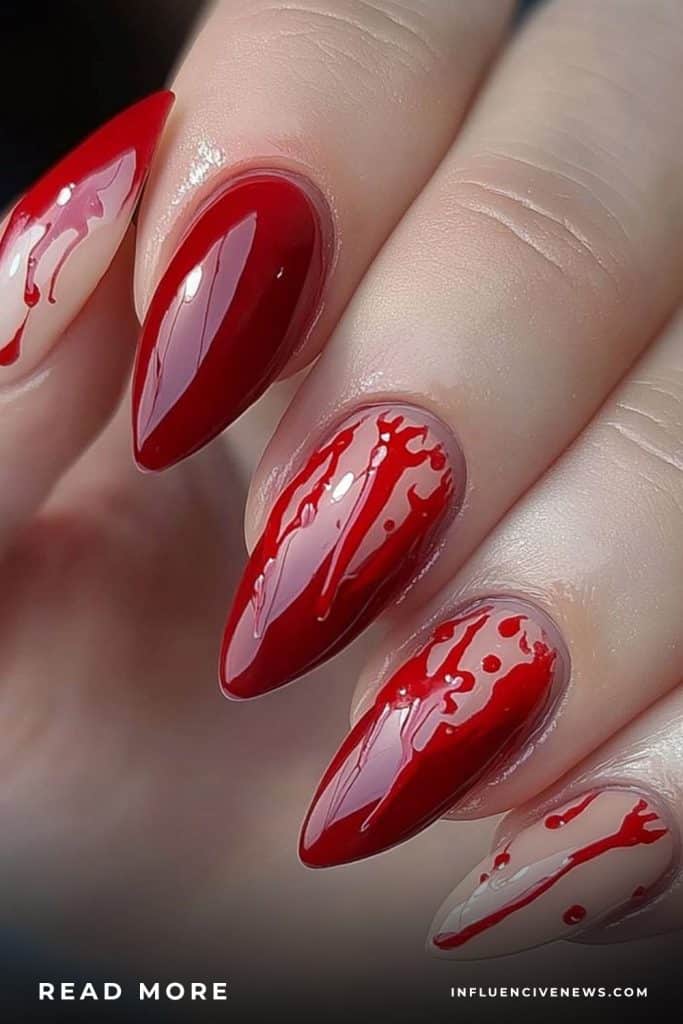 Blood Moon Nails