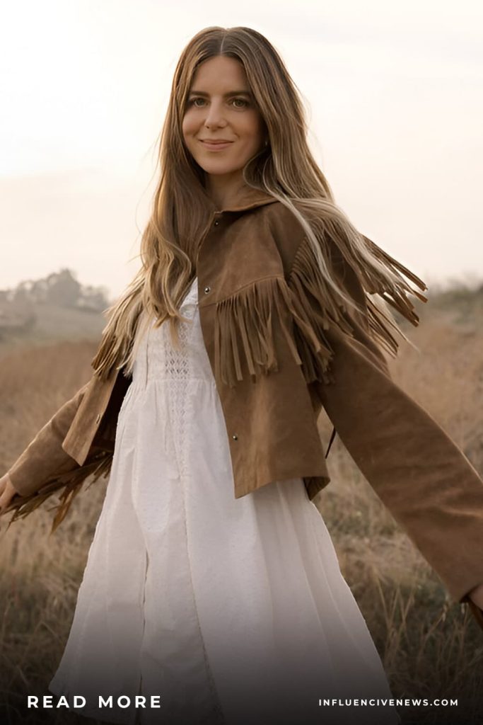 Boho Maxi Dress and suede jacket