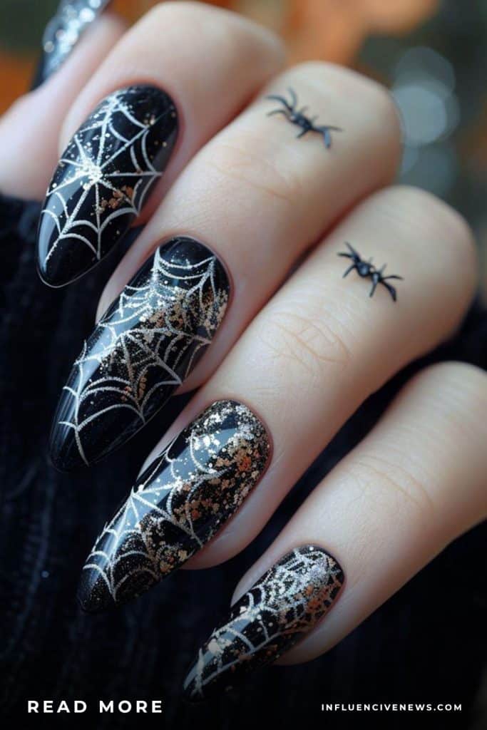 Spider Web Nails