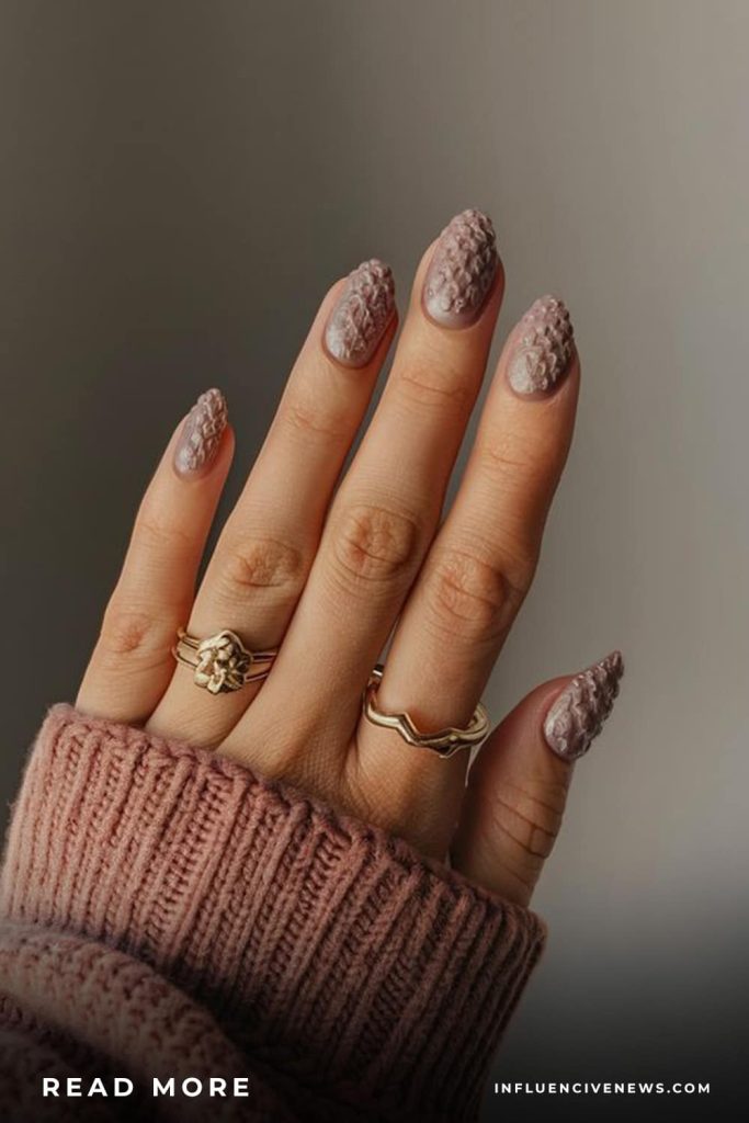 Sweater Weather Textured Nails