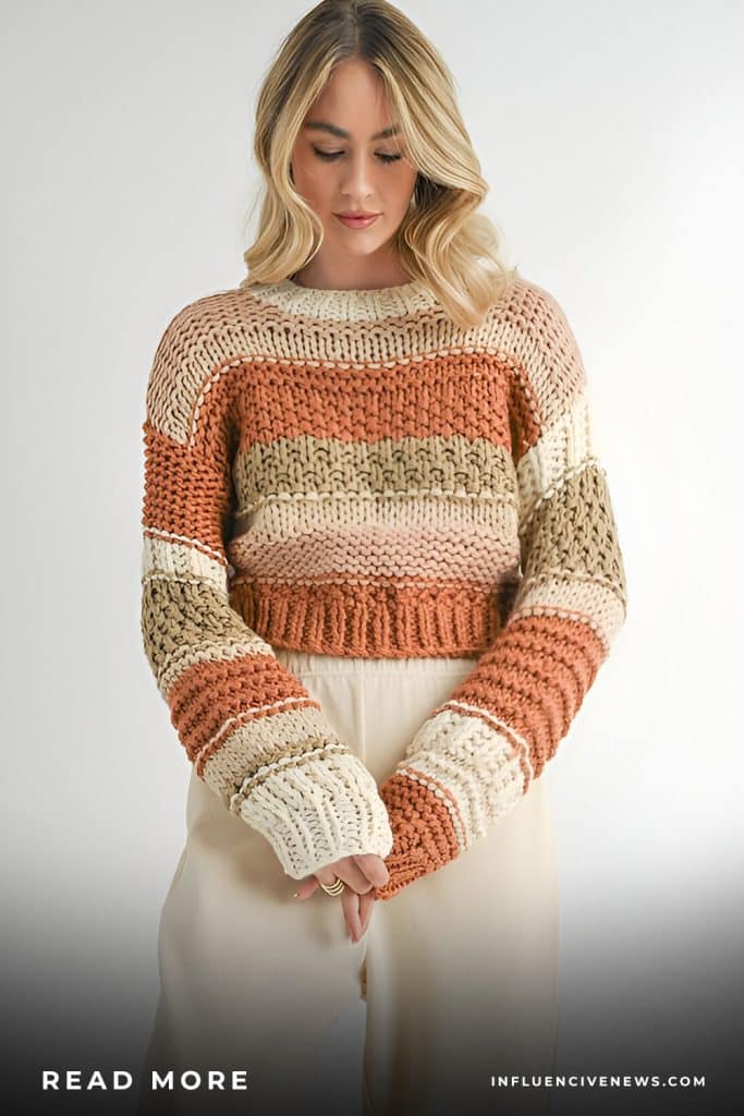 Textured Knit Sweater
