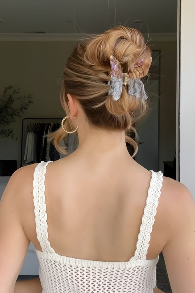 Claw Updo, Three Ways — claw clip hairstyles