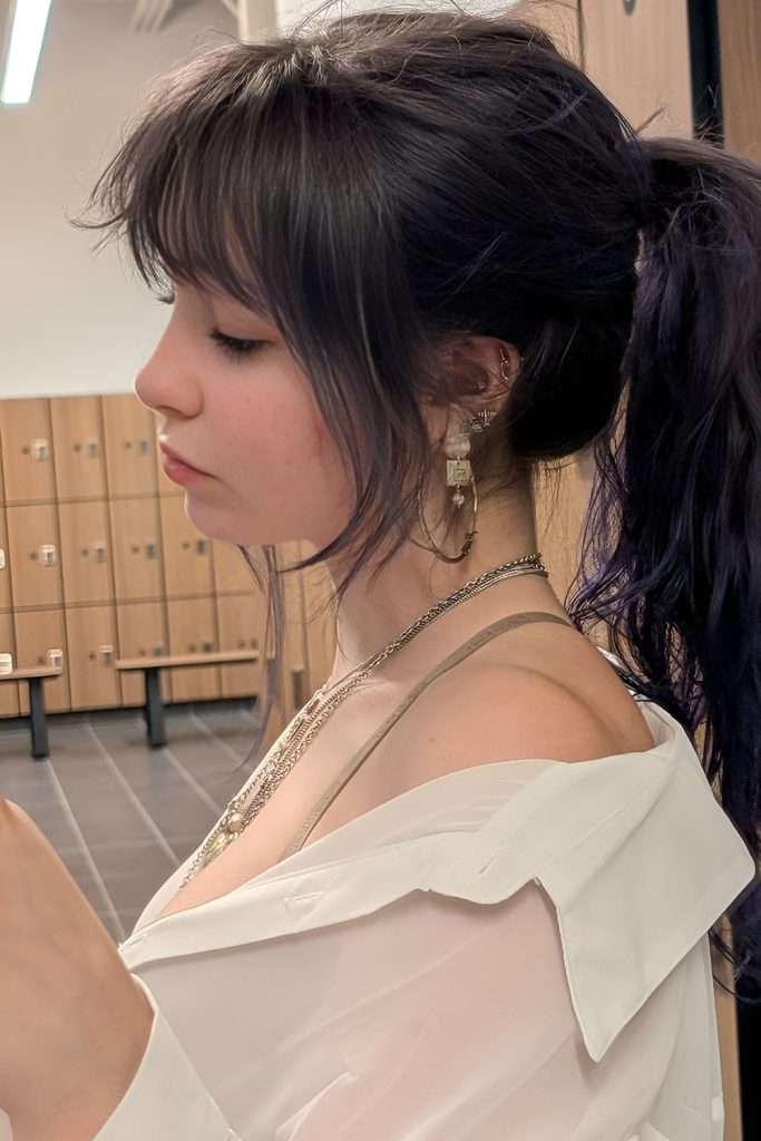 Timeless Clean Blonde Ponytail with Curtain Bangs