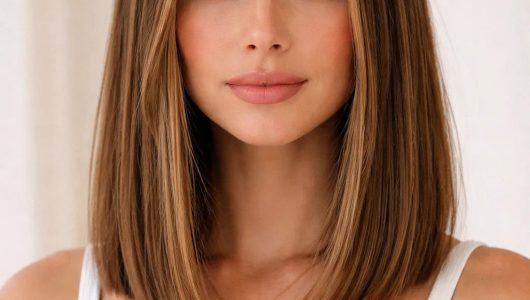 Blunt Lob with Center Part