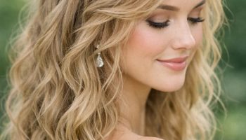 Braided Crown with Loose Curls