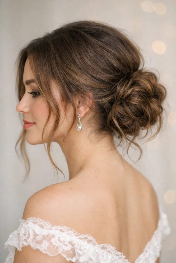 Messy Low Bun — claw clip hairstyles