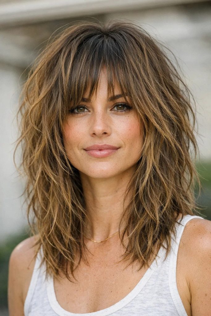 Shoulder Length Shag
