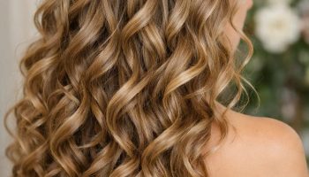 Waterfall Braid with Curls
