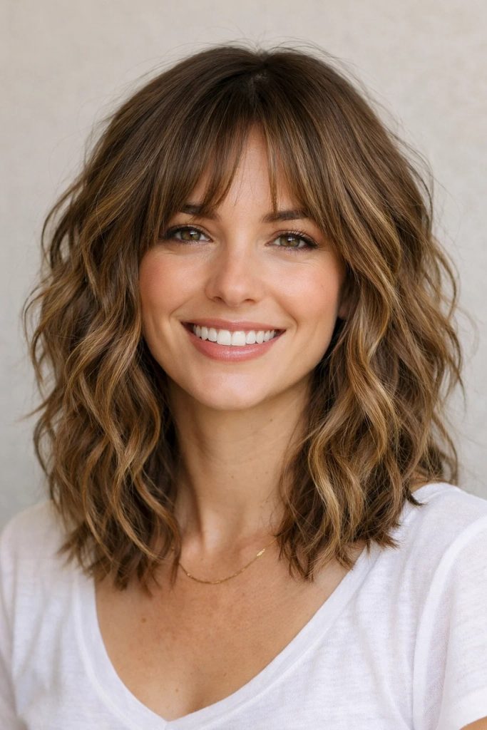 Wavy Collarbone Cut