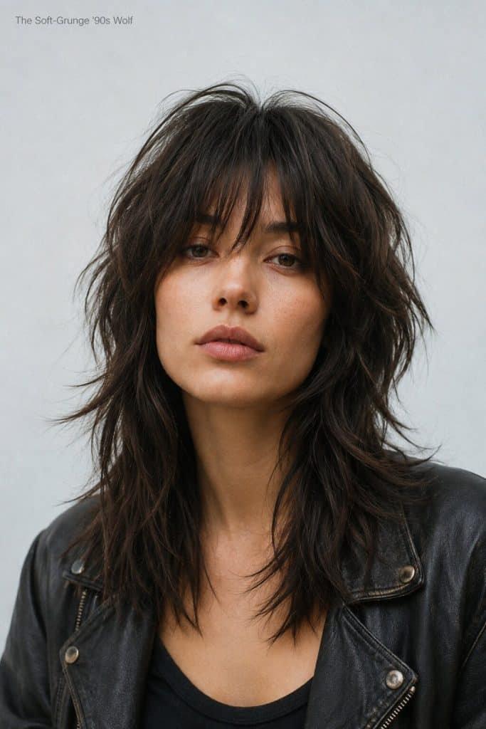 curly medium wolf cut
