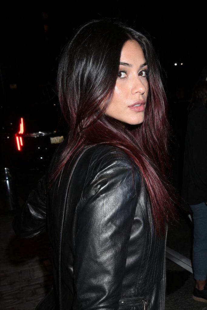 24 burgundy balayage black