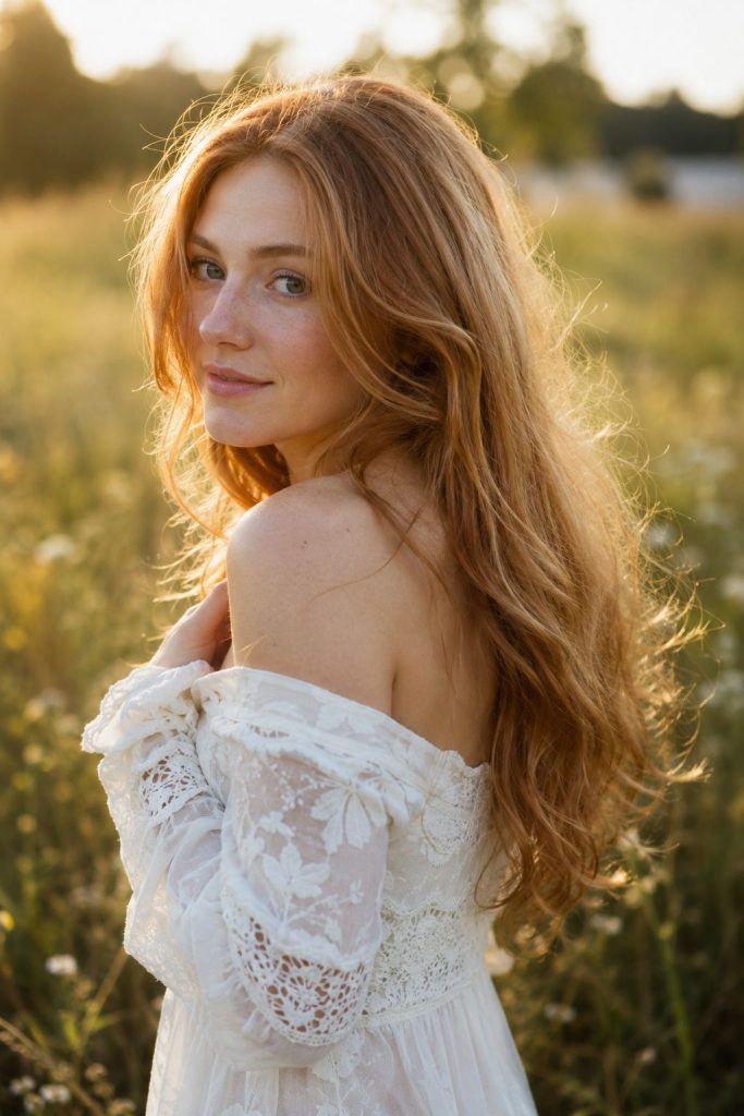 R06 strawberry blonde on red